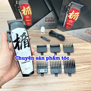 ✅Madeshow Tông Đơ Cắt Tóc Cao Cấp M10+ - Pin 2600mAh, Lưỡi Titanium Siêu Mỏng, Thân Thép Cao Cấp, Kích Thước 16.6x4x3cm