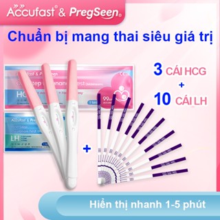 【Combo  ACCUFAST Bộ Dụng Cụ Thử Thai & Rụng Trứng - 3 Que Thử Thai + 10 Que Rụng Trứng