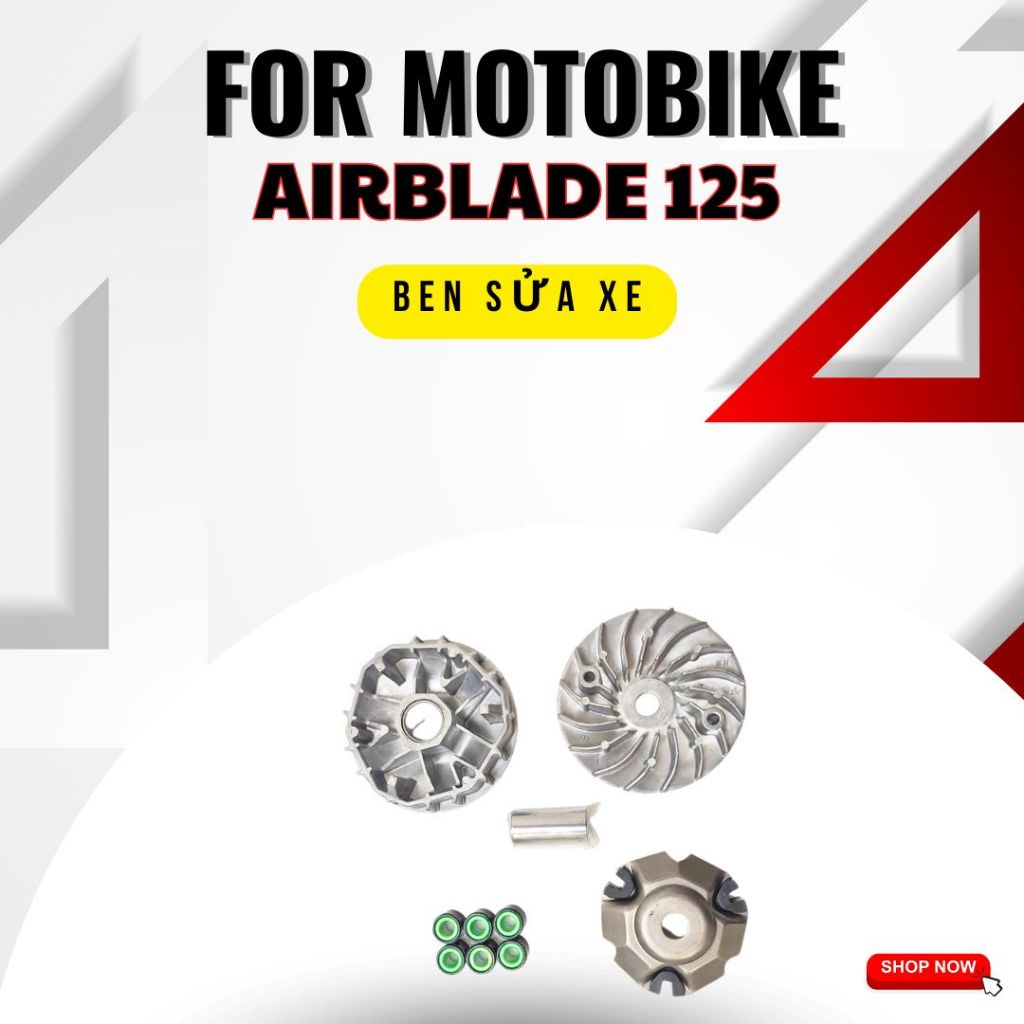 Bộ nồi(côn)trước AB125 PCX Lead 125 VARIO SPACY 125 SH Mode Click 125