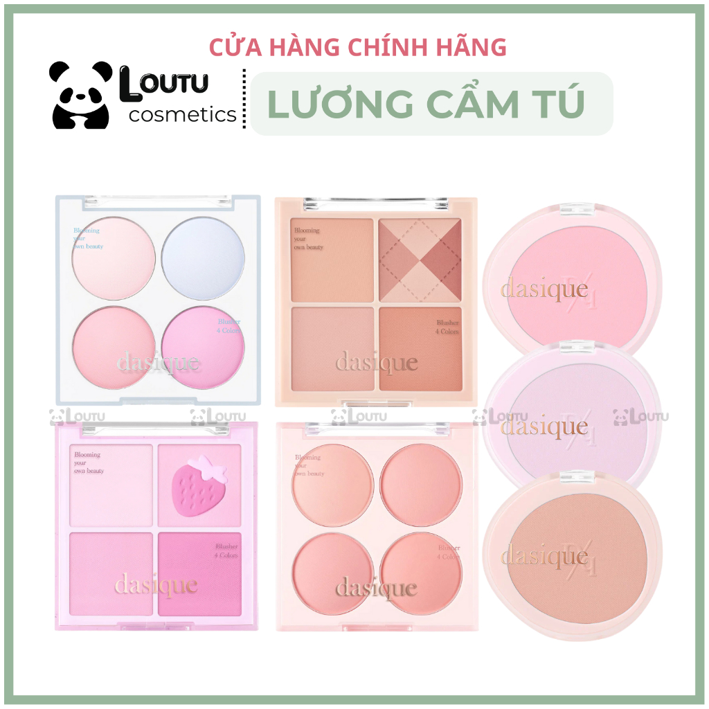   AUTHENTIC-Loutu  Phấn Má Hồng Dasique Blending Mood Cheek Blush 4 Colors 
