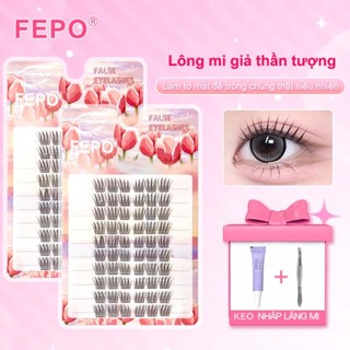 Lông mi giả 10 hàng mi giả idol ACE Hàn Quốc cong tự nhiên có thể tái sử dụn12mm,mi giả 3d,eyelashes