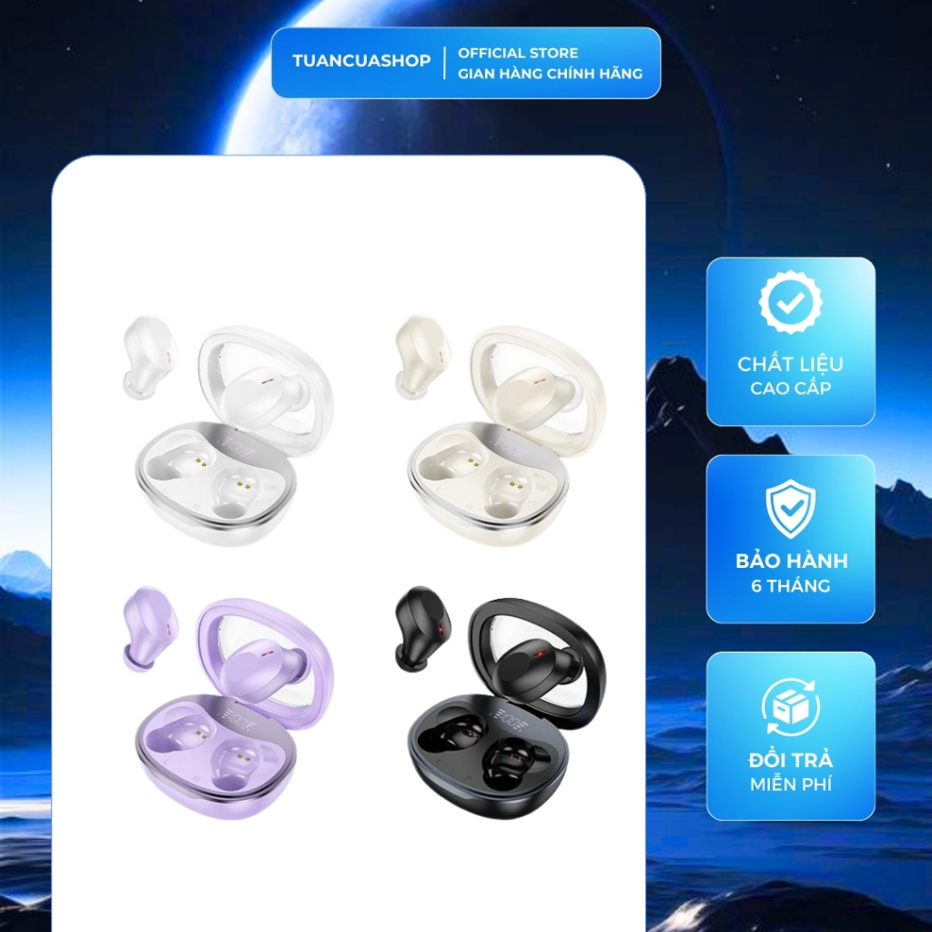 Tai nghe bluetooth HOCO EQ3 chính hãng, tai nghe không dây pin trâu chống ồn thiết kế tinh tế