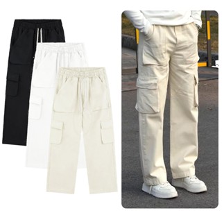 Quần Cargo Pants Kaki Nam Nữ Túi Hộp Unisex Dáng Đứng Form Thoải Mái Cao Cấp Halley D19