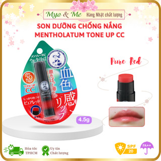 Son dưỡng môi có màu chống nắng, son BTS dùng Rohto Mentholatum Water Lip Tone Up CC Nhật Bản - 4.5g