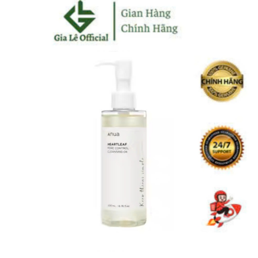 anua Dầu tẩy trang sạch sâu lỗ chân lông anua ANUA Heartleaf pore control oil 200ml (mely) - Gia Le 