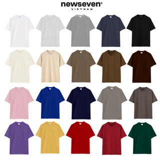 Áo Thun Trơn COTTON COMFITEX FABRIC CHỐNG NHĂN 240Gsm NEWSEVEN Form Oversize Unisex Nam Nữ  AT.500
