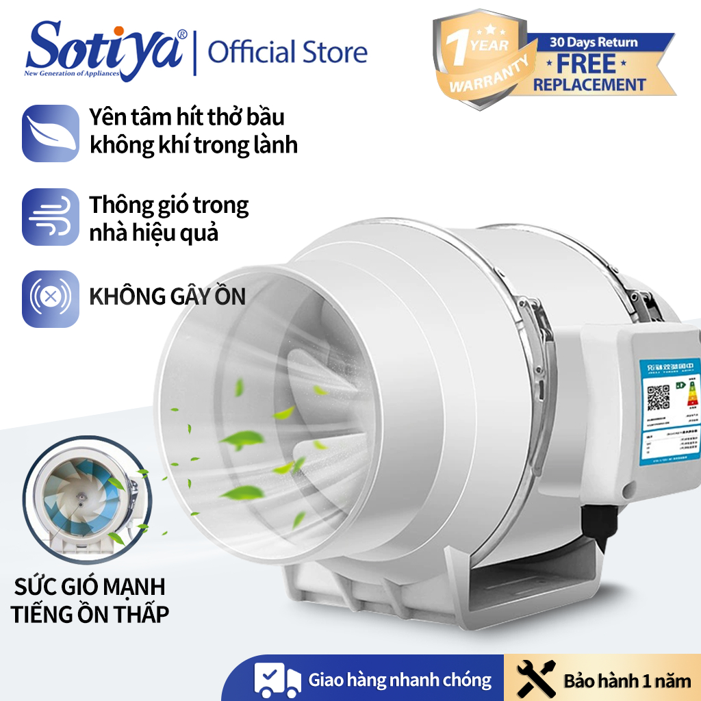 Quạt thông gió gia dụng hút gió hút ẩm làm khô phòng ngủ máy hút ẩm không khí FU97