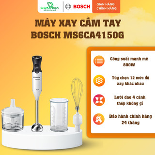  Máy xay sinh tố cầm tay Bosch MS6CA4150G ErgoMixx 800W 12 tốc độ | Hàng chính hãng | Bảo Hành 24 Tháng 