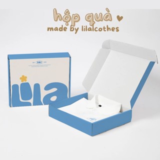 (Chỉ bán kèm áo) Set Hộp Quà Cho Áo Và Thiệp Thiết Kế Theo Yêu Cầu Made By lilaclothes