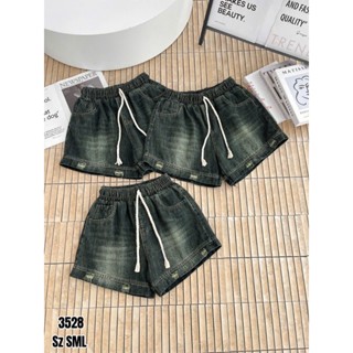 [BIGSIZE85kg] 3528 Quần Đùi Jean Nữ CALY Cạp Chun Rách Gấu Thoải Mái, quần short dáng ngắn năng động