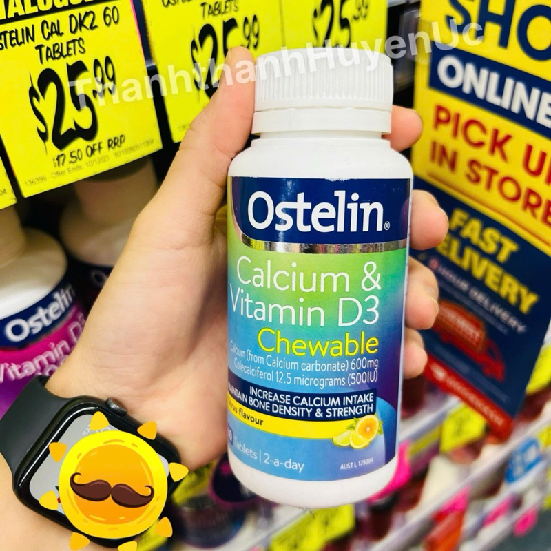 Ostelin Calcium & Vitamin D3 Chewable
