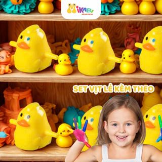 Set Vịt Vàng Lẻ mã 693 Cho Bộ Đồ Chơi Công Viên Vịt Cầu Trượt Và Vịt Leo Thang - Đồ Chơi Trẻ Em MIKABI