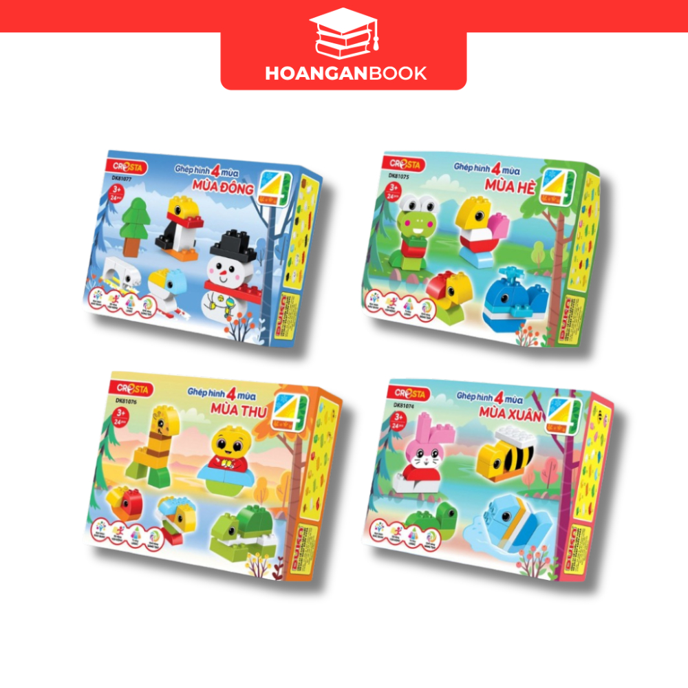 Đồ Chơi DUKA: Ghép Hình 4 Mùa - Mùa Xuân + Mùa Thu + Mùa Hè + Mùa Đông