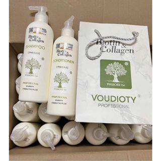 Cặp dầu gội xả Biotin collagen voudioty 500ml – 1000ml Dầu gội xả bưởi dưỡng ẩm tóc Dầu gội Tuệ Vi INFINITY -