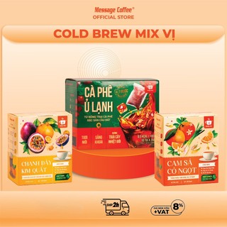  Cà Phê Cold Brew Túi Lọc Arabica Cầu Đất Message Coffee – Hương Vị Trái Cây Nhiệt Đới Thanh Mát Hộp 10 Túi 20g 