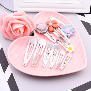 Phôi kẹp tóc giọt nước handmade ( 10 cái )