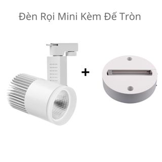 Đèn Rọi Mini Cao Cấp 12W / 20W / 30W Kèm Đế Tròn, Đèn Led Rọi Ray Trang Trí Phòng, Soi Tranh
