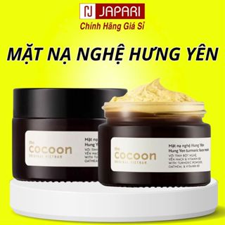 Mặt Nạ Nghệ Hưng Yên Cocoon CHÍNH HÃNG 30ml - Mặt Nạ Dưỡng Ẩm, Trắng Da, Mask Đất Sét - JAPARI