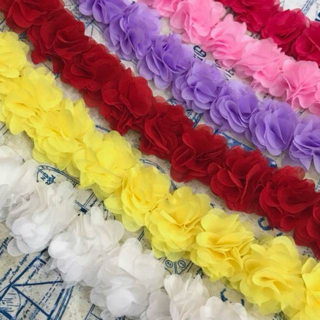 Hoa dây chiffon có đế dây nhỏ (13b/dây)