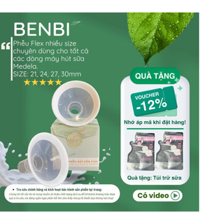  PHỄU HÚT SỮA MEDELA FLEX Dùng Cho Medela Pump In Style MaxFlow Sonata Swing Freestyle Harmony | Chọn Size Miễn Phí 