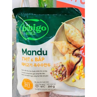  Bánh xếp Mandu   nhân thịt thịt bắp hải sản  350g 250g bánh madu Hàn quốc,chiên thả lẩu dimsum Hàn quốc 