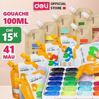 [TÚI REFILL] Màu Gouache Dmast 100ml Cao Cấp Deli Màu Himi Vẽ Tranh Vải Toan Tranh Tường Tô Tượng Vẽ Chuyên Nghiệp
