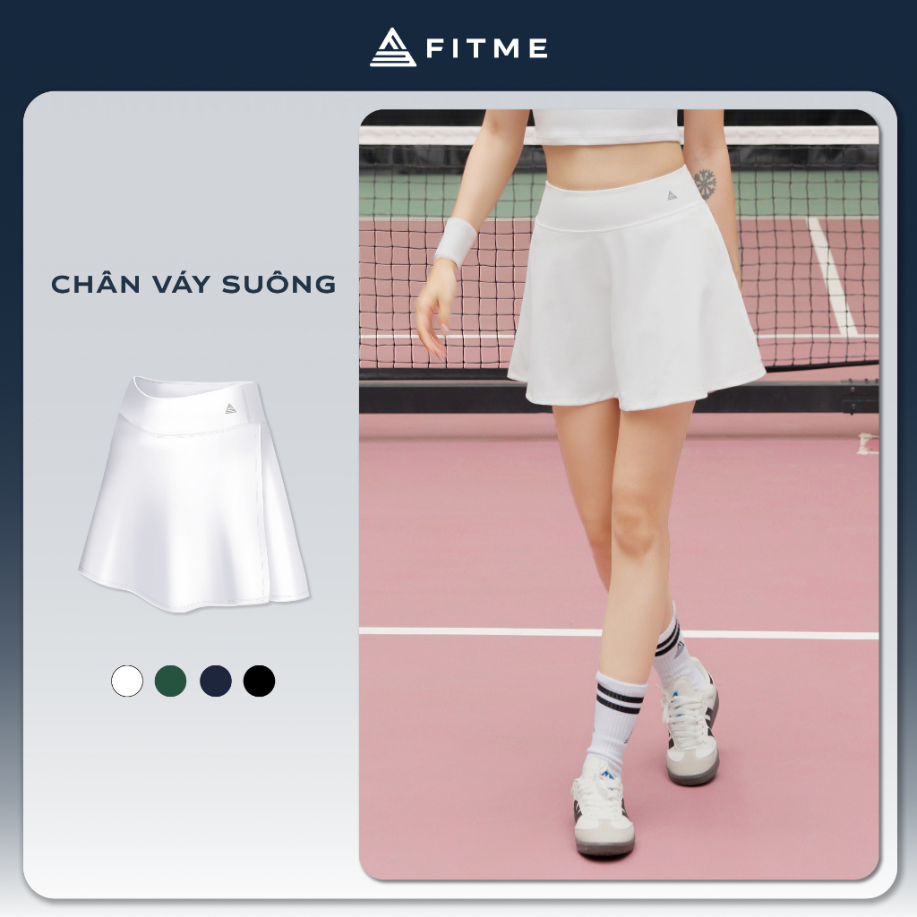 Chân váy ngắn thể thao nữ Fitme GOC may 2 lớp kèm quần bảo hộ chơi pickleball, tennis, cầu lông VSFM01 | BigBuy360 - bigbuy360.vn