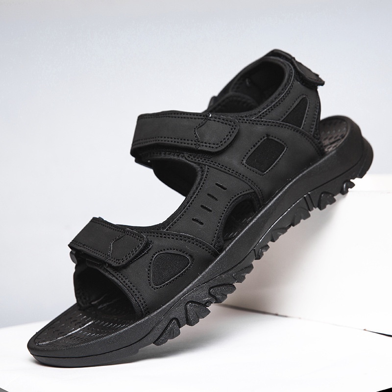 [BIG SIZE 44-50] Giày Sandal Nam Big Size Kenta Black Giày Quai Hậu Dép Quai Hậu Size Lớn Ngoại Cỡ 4
