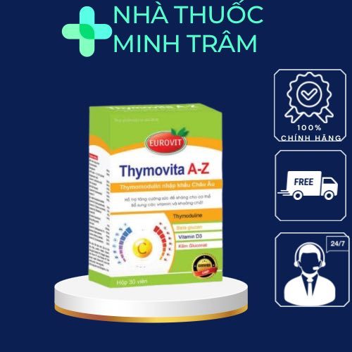 Vitamin tổng hơp Thymovita AZ Eurovit - Giúp tăng cường sức đề kháng giảm viêm nhiễm đường hô hấp