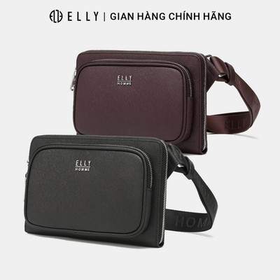 Túi đeo chéo nam da thật ELLY HOMME ETM22 cao cấp chính hãng