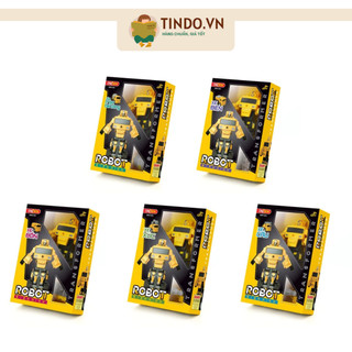  Đồ Chơi DUKA Robot Biến Hình - Xe Bồn Xe Trộn Bê Tông Xe Ben Xe Xúc Xe Cẩu 