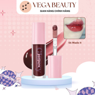  MÀU 06 MADE IT   Date T4 2026  Son Bóng PERIPERA Ink Glasting Lip Gloss đỏ đất hiệu ứng đôi môi căng đầy màu siêu xinh 