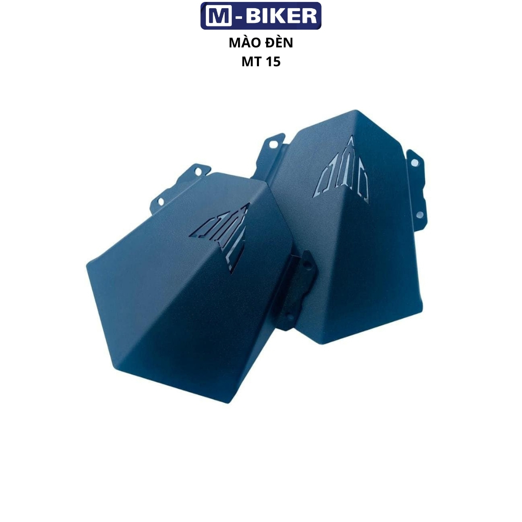 Mão đèn mt15, mào đèn trước mt15,kính chắn gió mt15 cắt chấn cnc sơn tĩnh điện cao cấp, màu đen.