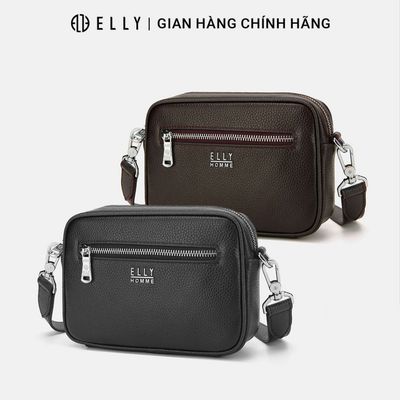 Túi đeo chéo clutch nam da thật ELLY HOMME ETM23 cao cấp chính hãng