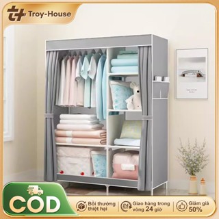 Tủ quần áo vải Kiệm Không tủ đựng Tủ Vải Khung dễ lắp ráp Ổn định và bền bỉ Kệ đựng quần áo