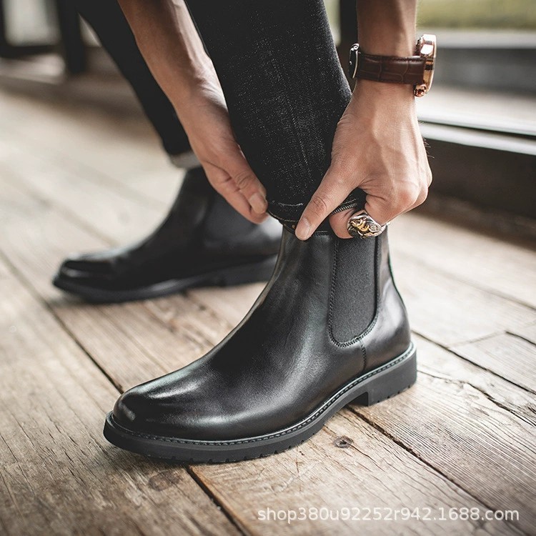 [BIG SIZE 44-48] Giày Tây Nam Size Lớn Big Size Chelsea Boot Cổ Cao Giày Tây Công Sở Ngoại Cỡ 44 45 