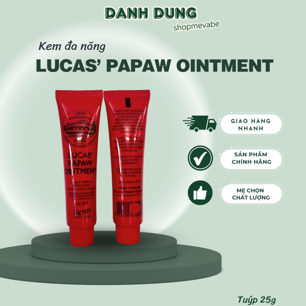 Kem đa năng lucas papaw Ointment 25gr Úc