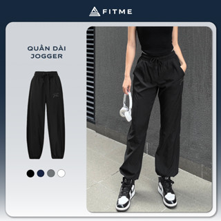 Quần jogger thể thao nữ Fitme ống rộng hỗ trợ tập gym yoga chạy bộ cao cấp