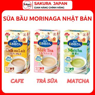Sữa Bầu Morinaga Nhật Bản Hộp 12 Gói Vị Trà Sữa, Cafe, Matcha 216g Bổ Sung Canxi, Sắt | SAKURA JAPAN