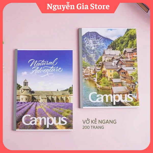 Vở kẻ ngang campus 80/120/200 trang Adventure, Vở kẻ ngang Campus chính hãng giá rẻ