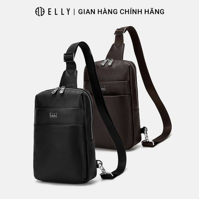 Túi đeo chéo nam da thật ELLY HOMME ETM26 cao cấp chính hãng