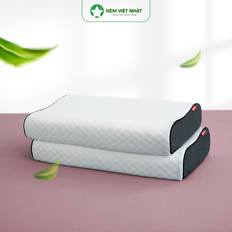 Gối Nằm Cao Su Việt Nhật Thiết Kế Lượn Sóng, Êm Ái, Thoáng Mát - Kích Thước 40cm x 60cm | BigBuy360 - bigbuy360.vn