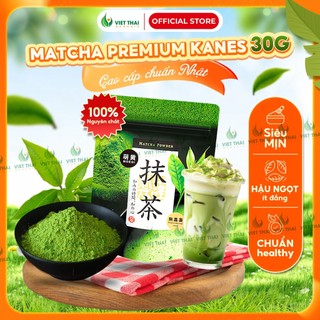   CAO CẤP  Bột Matcha Premium 30G - Matcha Kanes Nhật Siêu Mịn Giảm Cân Pha Chế Đẹp Da Việt Thái 