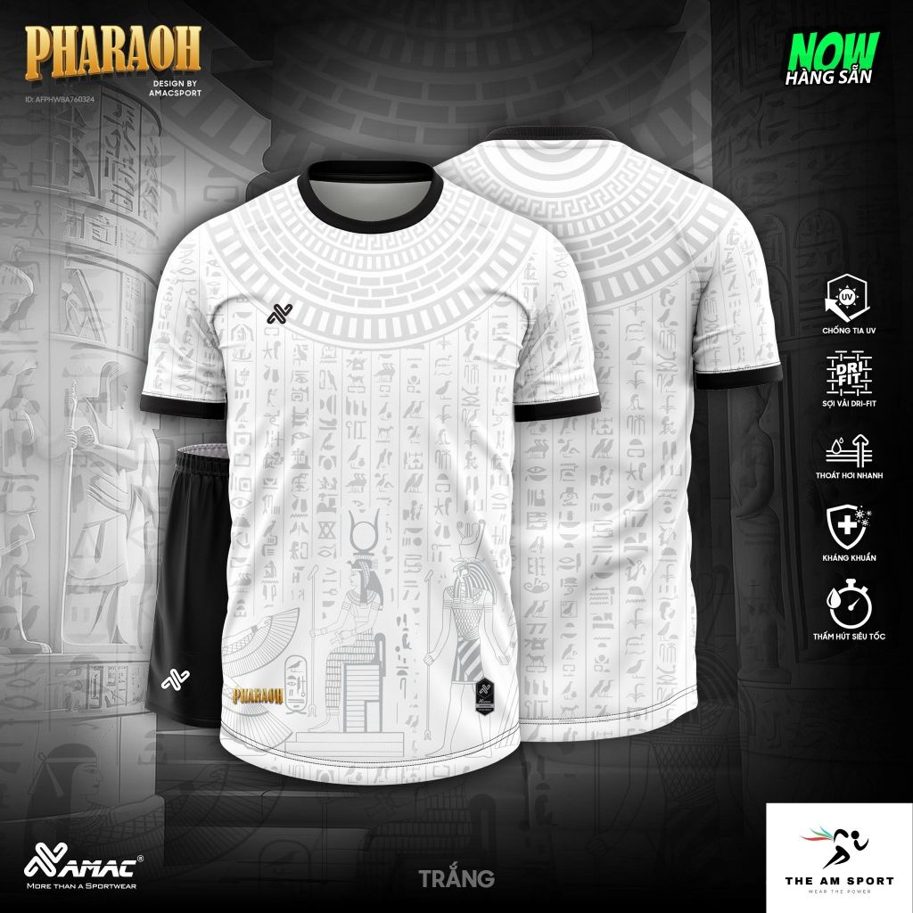[In Tên & Số] Bộ Quần Áo Đá Bóng AMAC Pharaoh - Thoáng Mát, Thấm Hút Tốt | The AM Sport