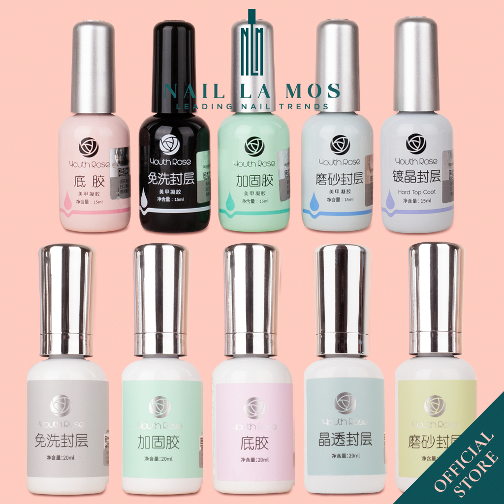 Base top hoa hồng Youth Rose chính hãng 15ml 20ml - Gel liên kết; cứng móng;…