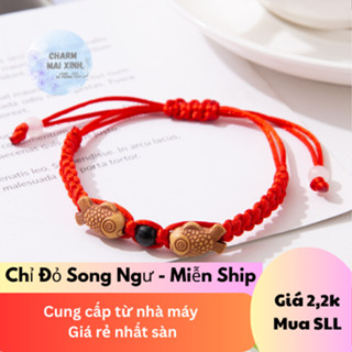 [GIÁ SỈ] Vòng Tay Chỉ Đỏ Song Ngư - Con Cá May Mắn