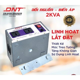 Biến áp 220v >100v 2KVA DNT