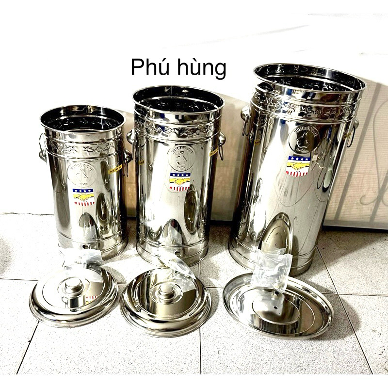 BÌNH ĐỰNG NƯỚC INOX 304 CAO CẤP, HÀNG LOẠI 1 CHÍNH HÃNG, ĐỦ SiZE (Không kèm phần lọc)