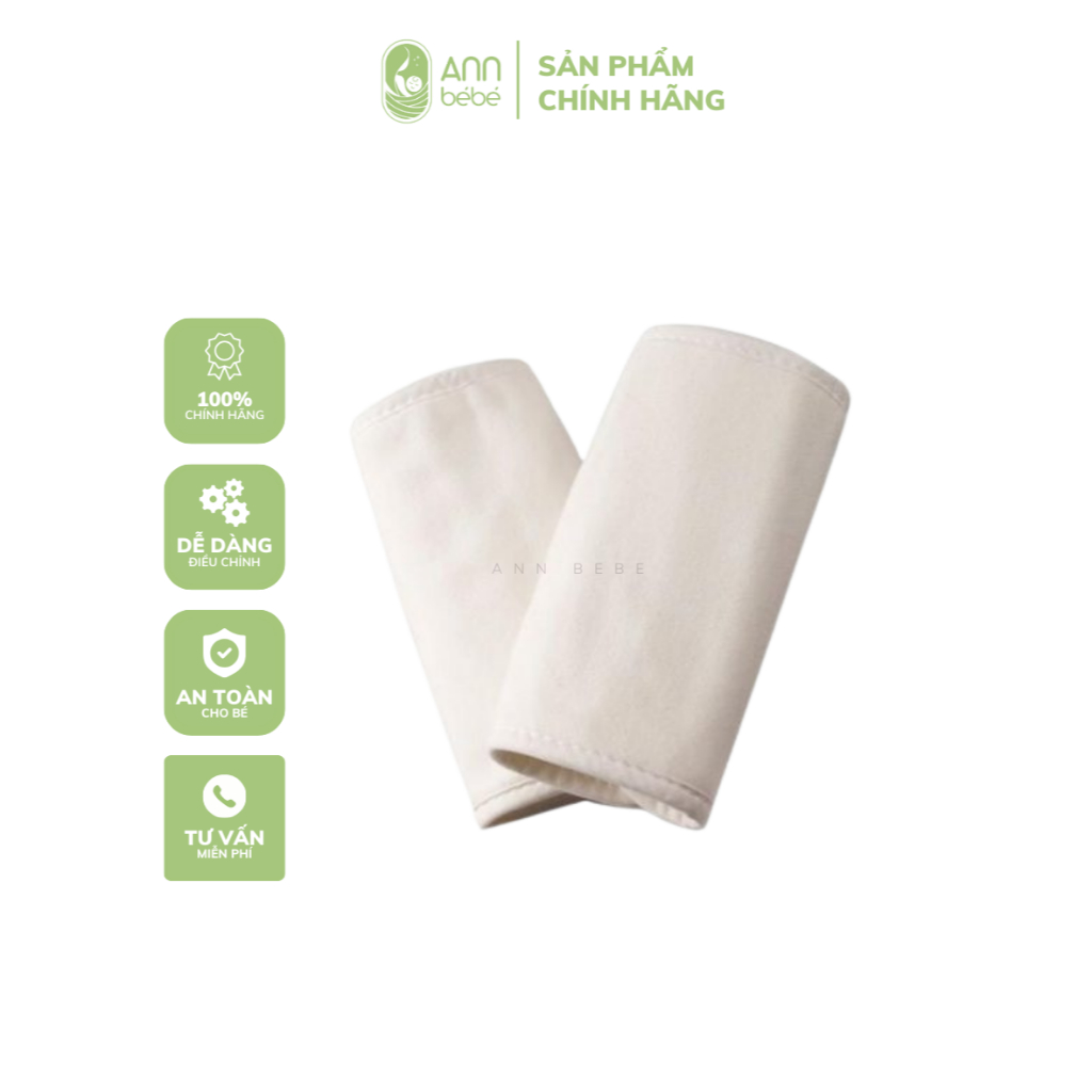 [CHÍNH HÃNG] Bộ bọc vai địu em bé Teething Pad LIKE NEW_ màu Natural | ANNBEBE