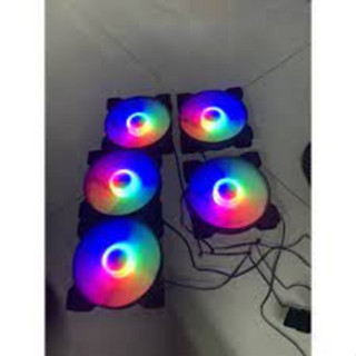 Quạt tản nhiệt, Fan Case Led RGB 8CM / 12CM , Bảo Hành 3 Tháng, Tặng Kèm 4 Ốc , Led 7 Màu